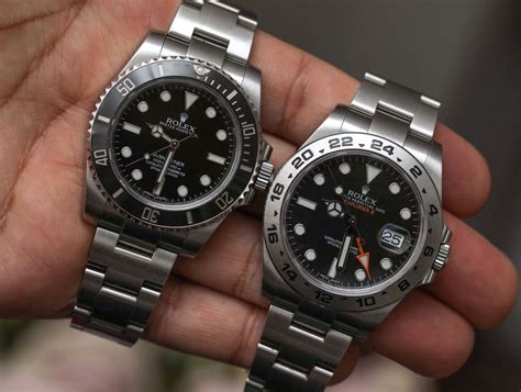 rolex submariner vs explorer ii difference between|rolex explorer 2 226570 polar.